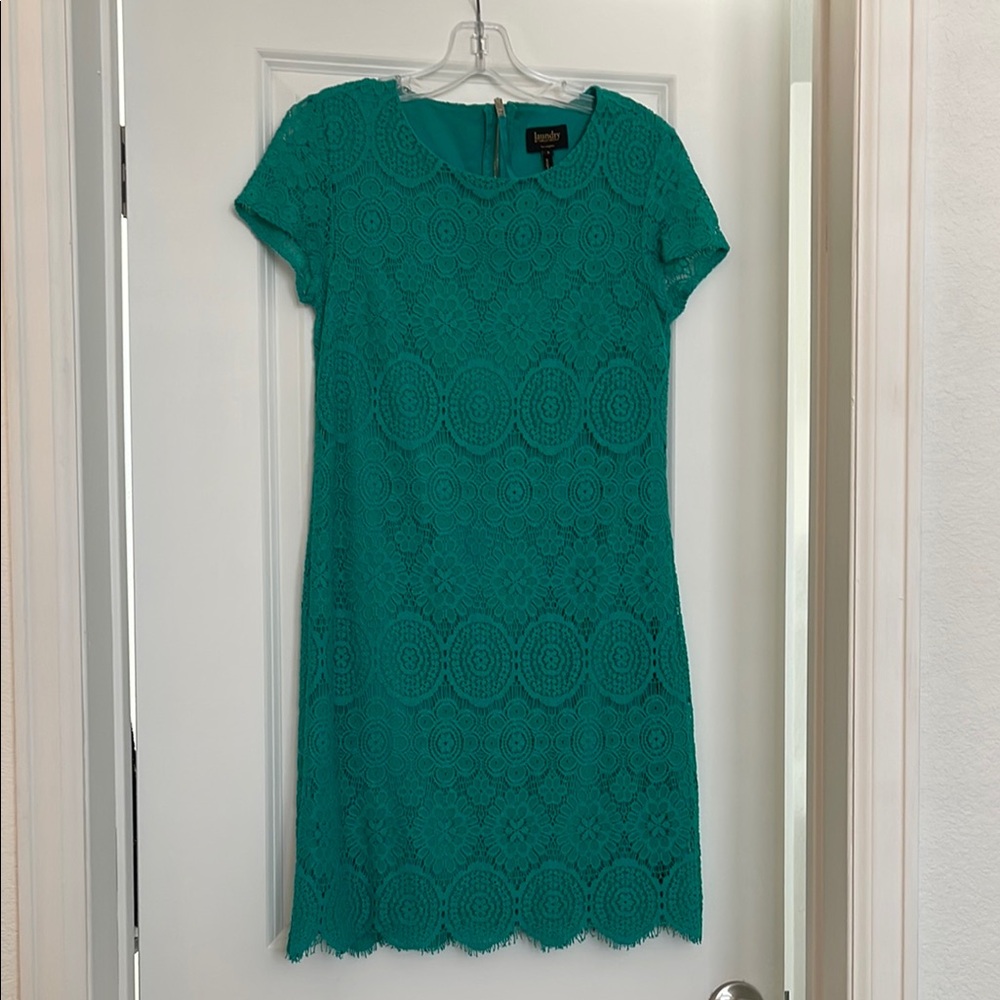 Laundry By Shelli Segal Emerald Green Sheath Dress
